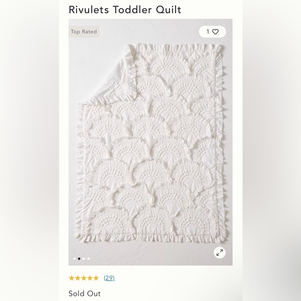 Mint Green Anthropologie Rivulet Toddler Quilt
